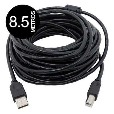 Cabo Usb Impressora 8,5 Metros A M X B M Versão 2.0