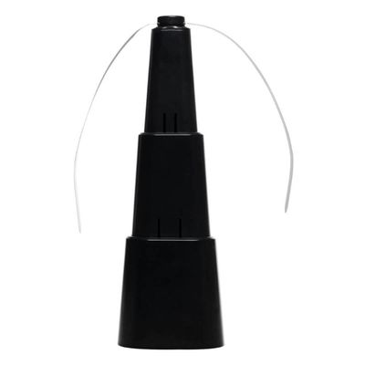 Ventilador de Mesa Repelente Retrátil Pequeno a Pilha 26x8cm Plástico Preto Lyor