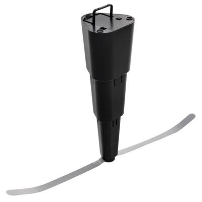Ventilador de Mesa Repelente Retrátil Pequeno a Pilha 26x8cm Plástico Preto Lyor