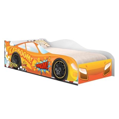 Cama Carro Kaboom Stylo Laranja Solteiro