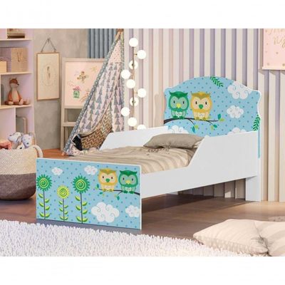 Mini Cama Corujinhas Com Colchão