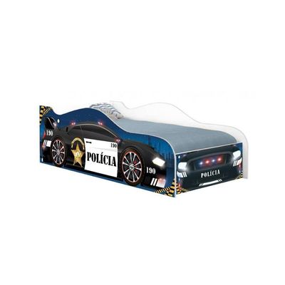 Cama Carro De Polícia Kids Solteiro