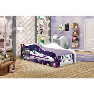 Cama Nave Star Force Kids Infantil Com Colchão
