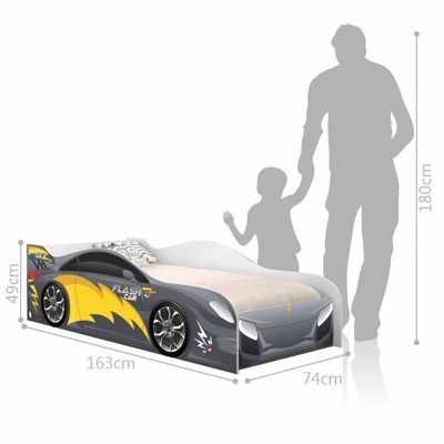 Cama Infantil Carro Velocista Chumbo