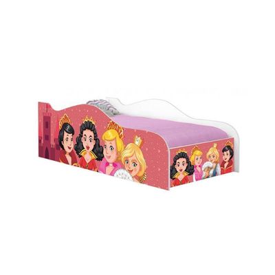 Cama Carro Fun Adesivada Princesas Medievais Solteiro