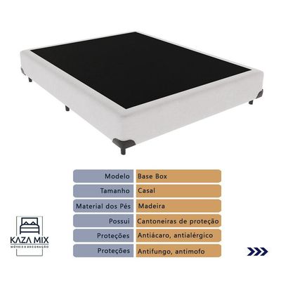 Cama Box Casal E Colchão Molas Ensacadas Berlim Probel
