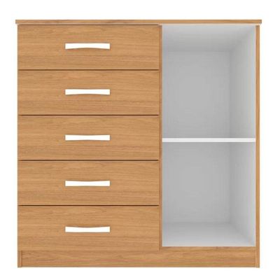 Cômoda Sapateira Zurique 1 Porta 5 Gavetas - Cinnamomo Cinnamomo