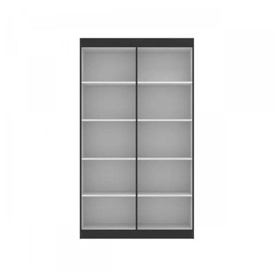 Armário Multiuso Milão 4 Portas E 8 Prateleiras - Black