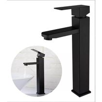 Torneira Preta Banheiro Monocomando Lavabo Bica Alta Vbt