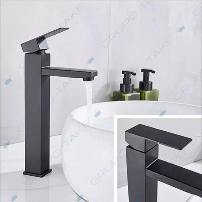Torneira Preta Banheiro Monocomando Lavabo Bica Alta Vbt