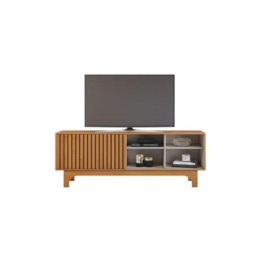Rack Sereno Para Até 70" Jcm Movelaria - Cinamomo/off