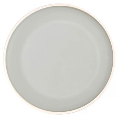 Kit 6 Pratos De Sobremesa 21,5cm Melamina Class Cinza Wolff Cozinha Servir Entrada Petiscos