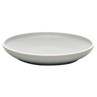 Kit 6 Pratos De Sobremesa 21,5cm Melamina Class Cinza Wolff Cozinha Servir Entrada Petiscos