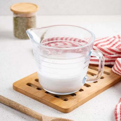 2 Jarras Medidoras de Vidro 700ml cada Lyor Copos Medida Receita Com Alça Bico