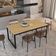 Mesa De Jantar Yon 180 X 90 X 76 Cm Vermont Oak/est.preta Vermont Oak/est.preta