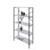 Estante C/05 Prateleiras 152x80x33cm Tub Tueh1585 Branco Chess - Est.preta Branco Chess / Est.preta