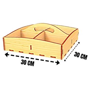 Porta Guardanapo E Sachê Em Mdf - Kit 10 Unidades