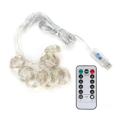 Cortina De Led Decoração Com Controle Natal Usb Bivolt