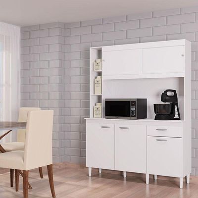Cozinha Kit Duda 140 Cm Branco – Poquema