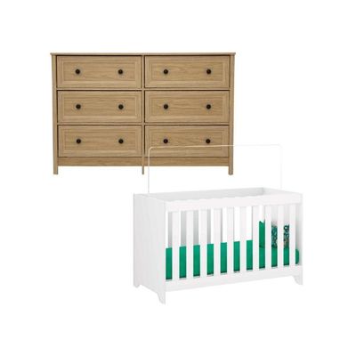 Berço Multifuncio3x1+ Cômoda Ditália 6gav Bbi-51 Dm-217