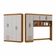 Guarda Roupa Casal Modulado 5 Portas Hercules 4 Portas 4 Gavetas Cinamomo com Off White