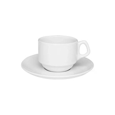 Xícara De Chá E Pires Empilha 200ml Hotel Restaurante Oxford
