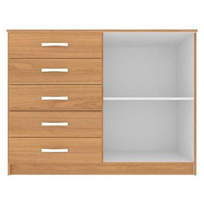 Cômoda Austin 2 Portas 5 Gavetas - Cinnamomo Cinnamomo