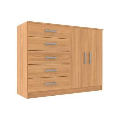 Cômoda Austin 2 Portas 5 Gavetas - Cinnamomo Cinnamomo