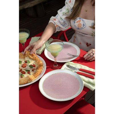 Prato Raso Tramontina Positano Em Porcelana Decorada 25 Cm Tramontina