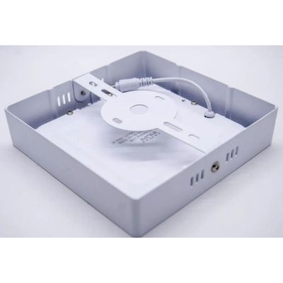 Kit 20 unidades Painel 12w Sobrepor Quadrado Branco Quente 3000k