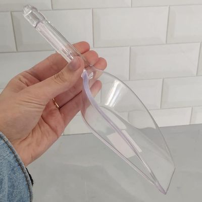 Kit 6 Colheres de Medição Pá Medidora Plástico Grãos Cereais Ração Multiuso Transparente