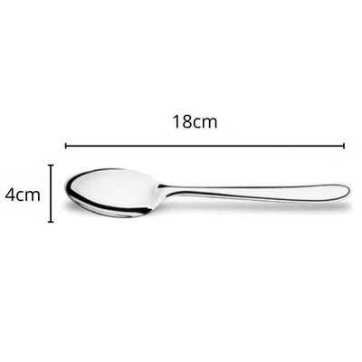 Conjunto 12 Colheres De Mesa 18x4cm Siena Brinox Cozinha Mesa Sopa Servir Janta Almoço
