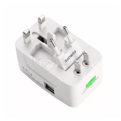 Adaptador Tomada Universal Padrão 150 Países Uk Europa Eua Asia Viagem Bivolt 110/220 Bivolt Aio