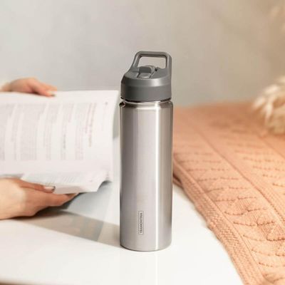 Squeeze Garrafa Térmica Tramontina 650ml Inox com Canudo