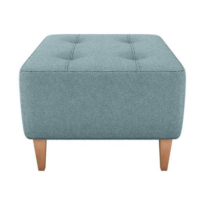 Puff Para Sala 62 Cm Piva Tecido Boucle F495 Azul Milani Store Azul