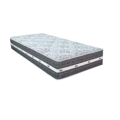 Cama Box Branco E Colchão Black Graphite Molas Ensacadas Solteiro 88x188x32