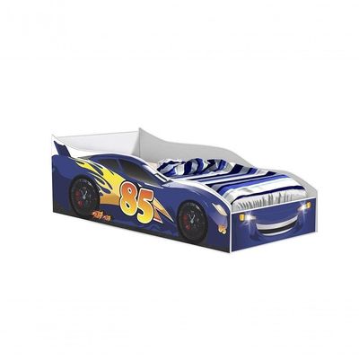 Cama Carro Infantil Blue Com Colchão Gabrielli