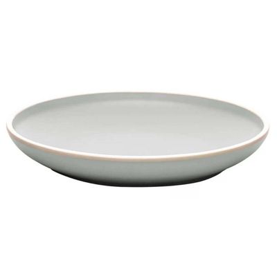 Conjunto 12 Pratos De Sobremesa Melamina Class Cinza 21,5cm Wolff Cozinha Torta Doce Servir Entrada