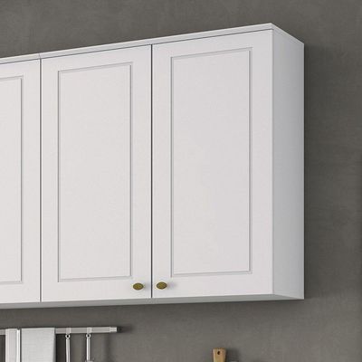 Armário De Cozinha 02 Portas 80 Cm Nova York Henn Branco