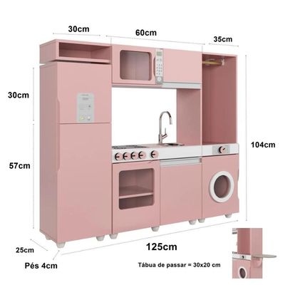 Cozinha Infantil Valentina Rosê