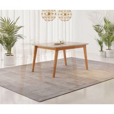 Mesa De Jantar Elegance Jcm Movelaria Cinamomo/off 1,60 M