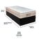 Cama Baú Solteiro Preto+colchão Airtech Molas Ortobom