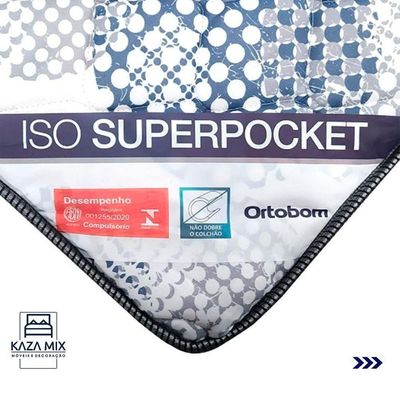 Colchão Casal Pillow Euro D26 Isosuperpocket Ortobom Solteiro