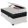 Conjunto Solteiro Cama Bege Box Colchão Extra Firme Ortobom Branco
