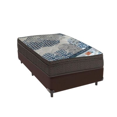 Ortobom Superpocket Solteiro Molas Ensacadas D26 Box Bege Marrom