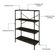 Estante C/04 Prateleiras 118x80x33cm Tub Tueh1184 Carvalho Dark - Est.preta Carvalho Dark / Est.preta