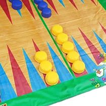 Tapete Jogo Gamão Gigante - Dicá