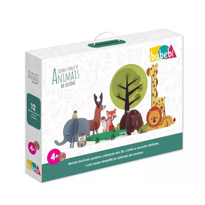 Quebra Cabeça 3D - Savana - 6008 - Babebi