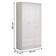Conjunto Aurora Branco-branco: Cômoda Sapateira Aurora + Guarda-roupa Aurora 3 Portas E 2 Gavetas