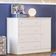 Conjunto Aurora Branco-branco: Cômoda Sapateira Aurora + Guarda-roupa Aurora 3 Portas E 2 Gavetas
